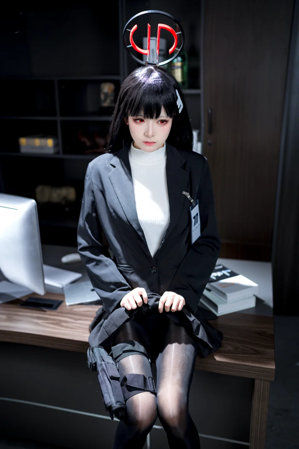 九柒喵 - No.026 蔚蓝档案 调月莉音 [64P-1.4GB] tg@simisebaisi 【丝足阁】023.webp